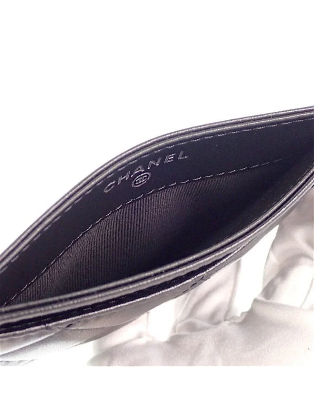 Chanel Classic Card Slot Includes Lambskin Black
